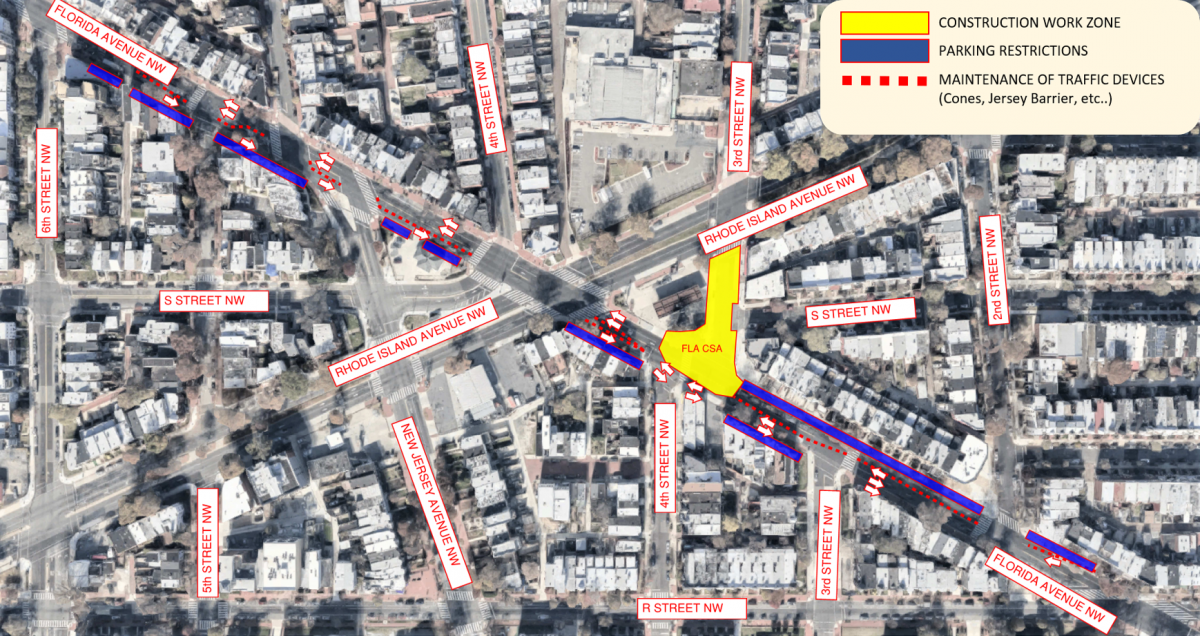 Traffic Advisory Traffic and Parking Restrictions on Florida Avenue NW